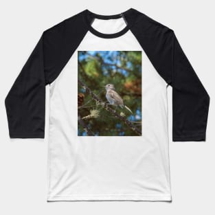 Oak Titmouse Perching Baseball T-Shirt